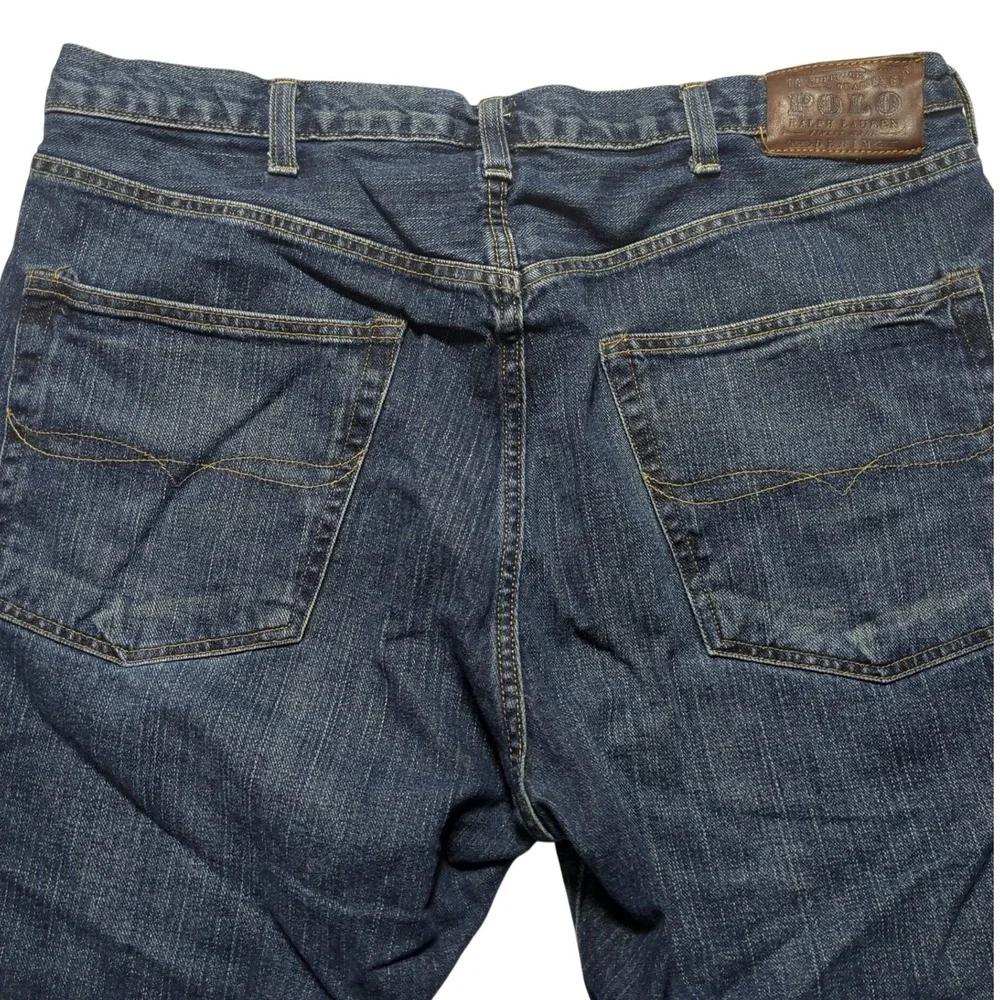 Polo Ralph Lauren Cortlandt 300 Jeans Mens‎ 38x30 Dark Wash Blue Straight Leg